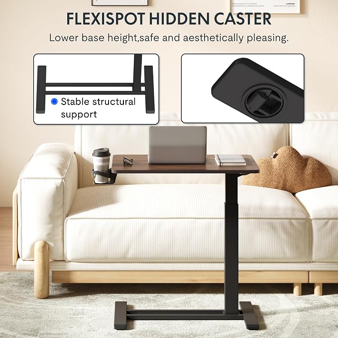 FLEXISPOT Medical Adjustable Overbed Bedside Table - Image 6
