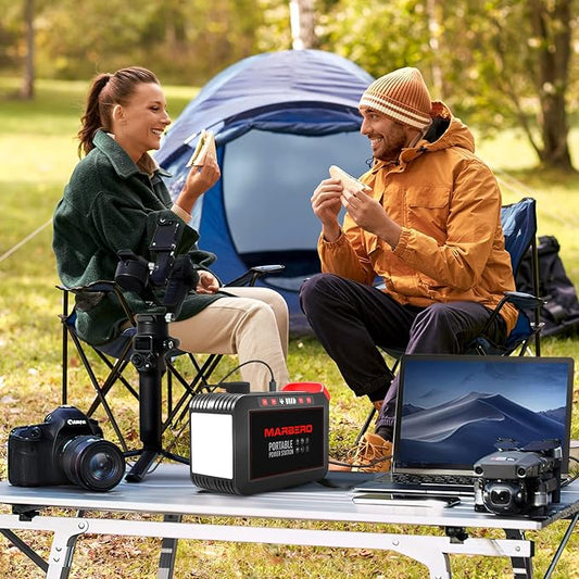 MARBERO 200W Portable Power Station 148Wh Camping Solar Generator Laptop Power - Image 2