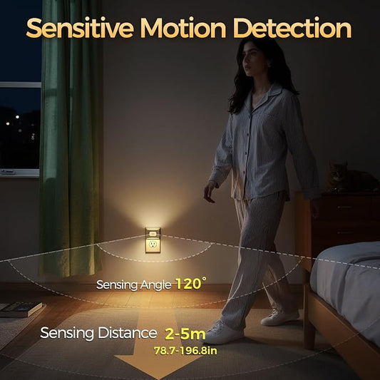 DORESshop LED Night Light, Night Lights Plug into Wall, 3 Color Temperatures - Image 2