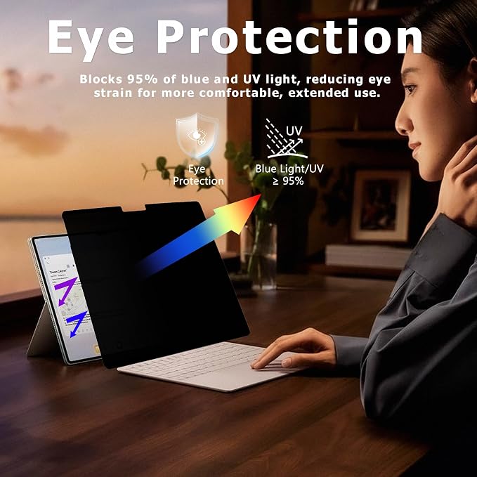 Adeway Magnetic Privacy Screen for Surface Pro 12 inch, Anti-Glare, 30° Side - Image 5