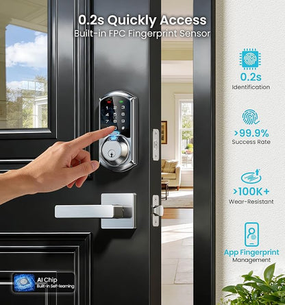 Veise VE07-L Fingerprint App Control Smart Locks - Image 4