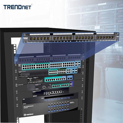 TRENDnet 24-Port Cat6 Unshielded Patch Panel, Wallmount or Rackmount, Compatible - Image 4