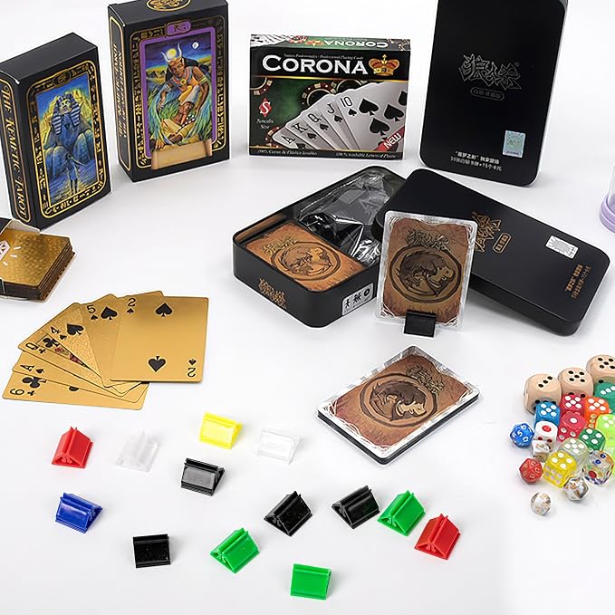 120 PCS Plastic Game Card Stands Colorful Blank Board Markers Holder - Image 3
