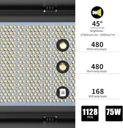 GVM 1500D RGB LED Video Light, 75W Video Lighting Kit - Image 9