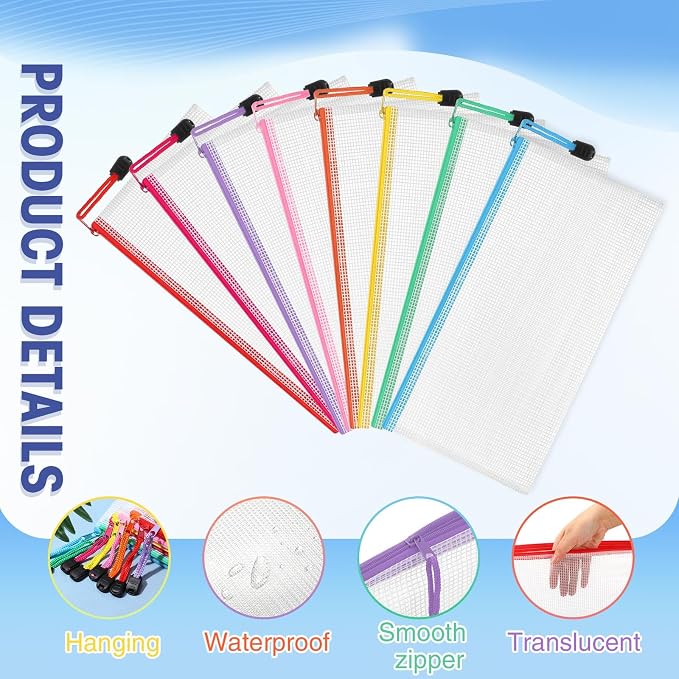 Jetec 32 Pcs Mesh Zipper Bags Toy Storage Bikini Organizer Bag Bolsas para - Image 3