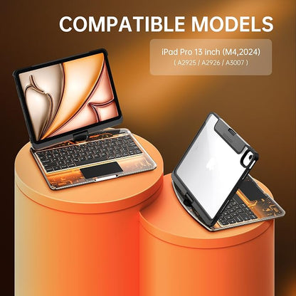 GUSGU Transparent Case with Wireless Keyboard only - Image 2