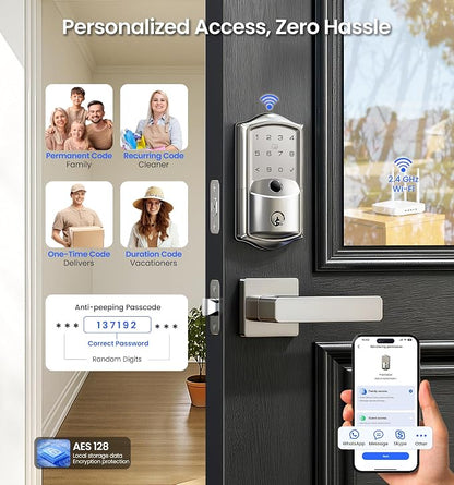 Veise VE027-L Built-in WiFi Smart Lock - Image 5