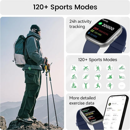 Smart Watch with Alexa Built-in, 1.83" HD Touchscreen Fitness Tracker with - Image 5