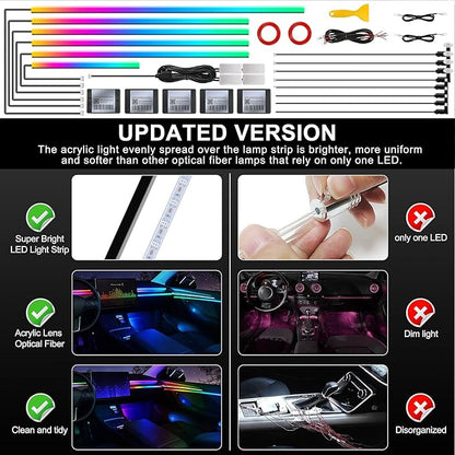Dreamcolor Acrylic Interior Car LED Strip Light - Image 5
