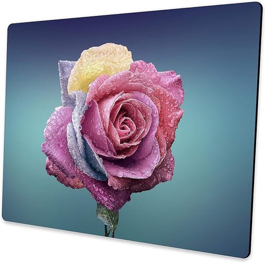 Colorful Rose Mousepad Computer Mouse pad by Shalysong