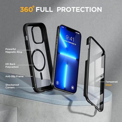 Miracase Magnetic Case for iPhone 13 Pro 6.1 Inch, - Image 3
