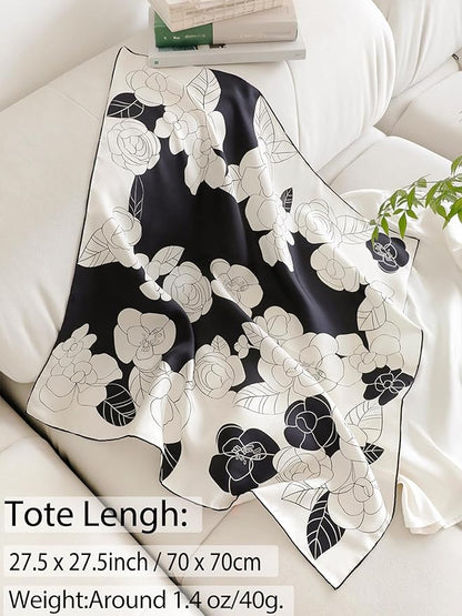 Silky Scarf for Women Lightweight Satin Bandanas Neck Hair Wrap For Sleeping - Image 2