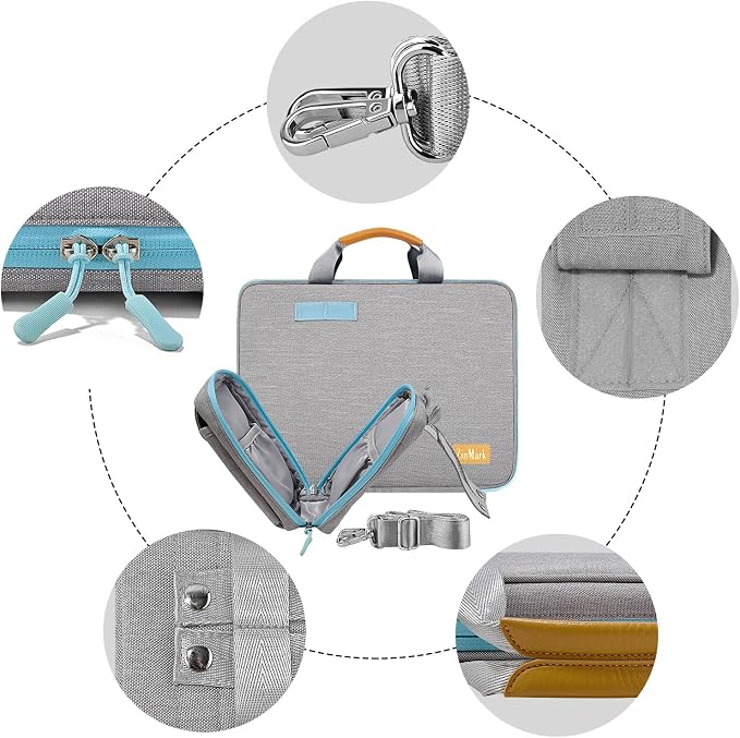 Laptop Case 15.6 Inch Briefcase Military-Grade Protection - Image 5