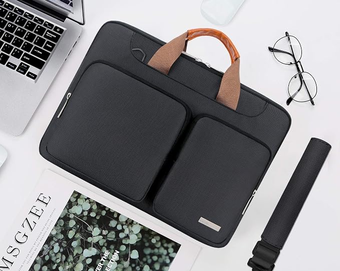 Lacdo 360° Protective Laptop Shoulder Bag, 16 inch Laptop Bag - Image 7