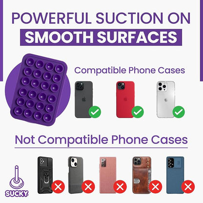 SUCKY Silicone Suction Phone Case Adhesive Mount - Image 6