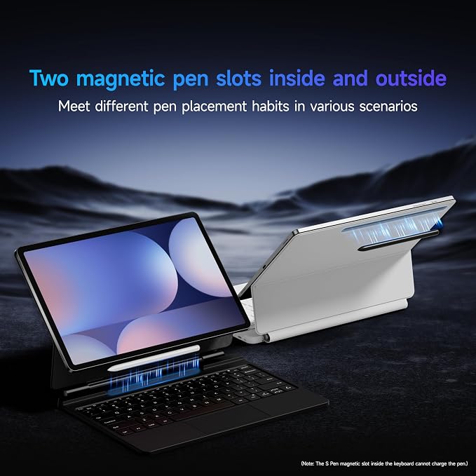HOU Keyboard for Samsung Galaxy Tab S10+ Plus/S9+ Plus/S9 FE+ Plus/S8+ Plus/S7+ - Image 6