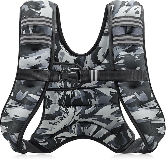 ZELUS Weighted Vest, 6lb/8lb/12lb/16lb/20lb/25lb/30lb Weight Vest by ZELUS