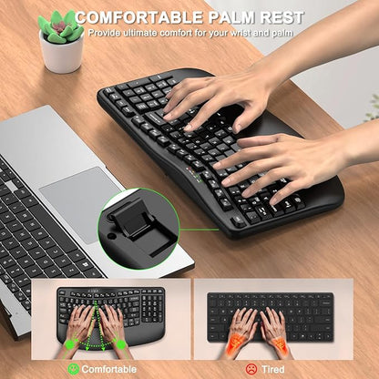 EDJO Ergonomic Wireless Keyboard - Image 5