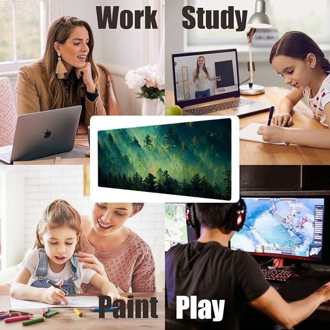 Galdas Mouse Pad, Office Desk Mat Large Gaming Keyboard Pad Durable Stitched - Image 8