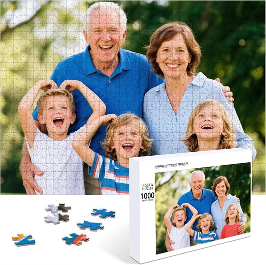 Personalized Photo Puzzle with Glossy Finish – Custom Jigsaw Puzzle by Custom