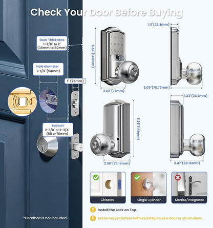 Veise VE028 Built-in Wi-Fi Smart Lock - Image 13