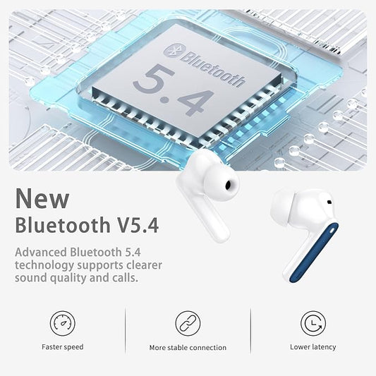 Wireless Earbuds, 4 ENC Noise Cancelling Mic Wireless Earphones 40H, in-Ear - Image 2