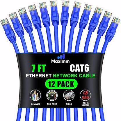 Maximm Cat 6 Ethernet Cable - 7 ft by MaximmCable