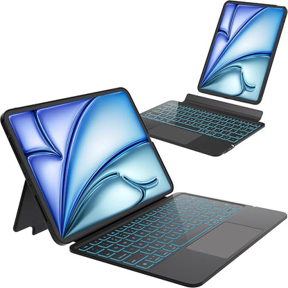 Keyboard Case for iPad Air 11 inch, Magnetic Detachable Keyboard Case for iPad by Otuoor