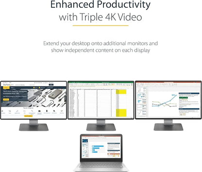 StarTech.com USB-C Triple Monitor Docking Station - Image 6