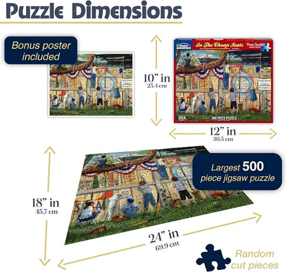 White Mountain in The Cheap Seats Jigsaw Puzzles - Image 2