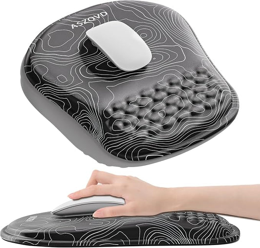 Mouse Pad with Wrist Rest, Ergonomic Mousepads with Wrist Support, Soft Lycra by Unknown