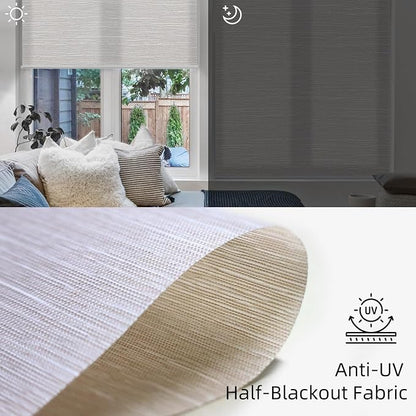 SmartWings Motorized Blind Light Filtering Shade Work - Image 6