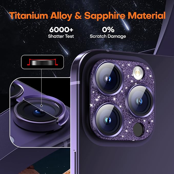 Camera Lens Protector for iPhone 16 Pro Max/16 Pro/15 Pro Max/15 Pro/14 Pro - Image 5
