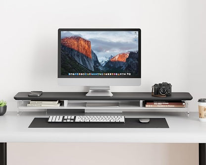 Fenge Acrylic Monitor Stand Riser, 42.5 Inches Dual Monitor Stand - Image 7