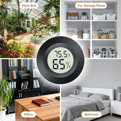 2 Pack Hygrometer Thermometer Mini Digital LCD Monitor Indoor/Outdoor Humidity - Image 4