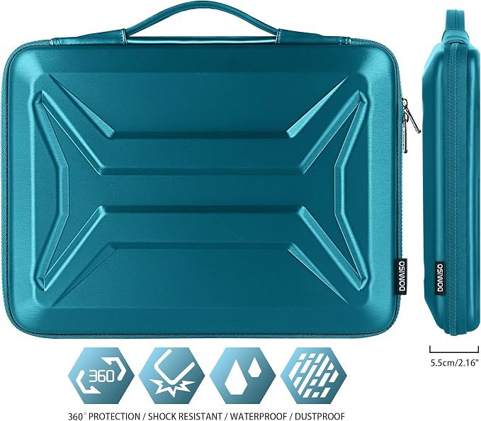 DOMISO 15.6 Inch Laptop Case Rugged Sleeve Waterproof Hard Shell Protective - Image 3