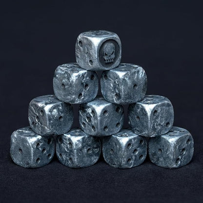 D6 Dice Set – 10× Six-Sided Resin Dice - Image 2