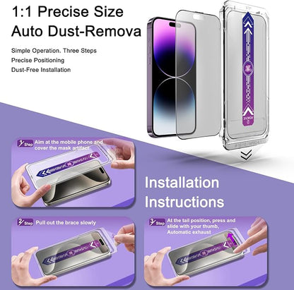 2 Pack Matte Screen Protector for iPhone 14 Pro Max/iPhone 15 Plus/iPhone 16 - Image 3