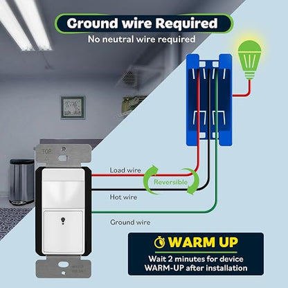 TOPGREENER Motion Sensor Switch, PIR Sensor - Image 2