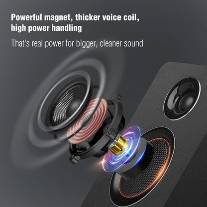 Computer Speakers for Desktop PC, Active Bookshelf Speaker - Image 3