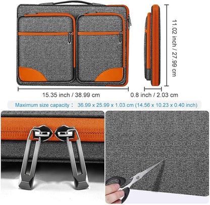 ZINZ Laptop Case 15 15.6 16 inches Sleeve Slim Briefcase Spill-Resistant Handbag - Image 2