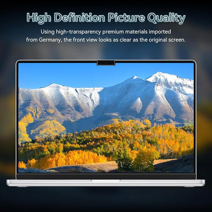 360° Privacy Screen for MacBook Pro 16 Inch, 4 Way Privacy Anti Glare Blue - Image 5