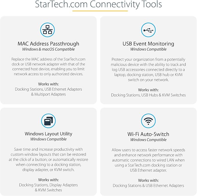 StarTech.com USB-C Quad Monitor Docking Station - Image 9
