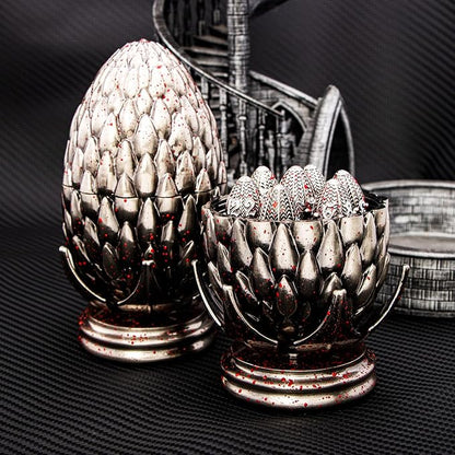 ARUOHHA DND Metal Dice Blood Splatter Dragon Egg Dice - Image 3