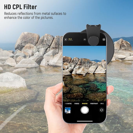 NEEWER CPL Filter for Phone, 67mm Camera Lens Polarizing Filter - Image 2