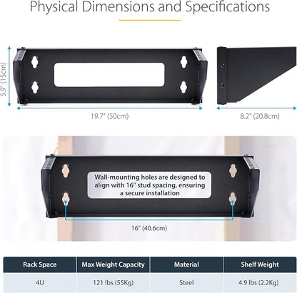 StarTech.com 4U Vertical Wall-Mount Bracket - Image 4