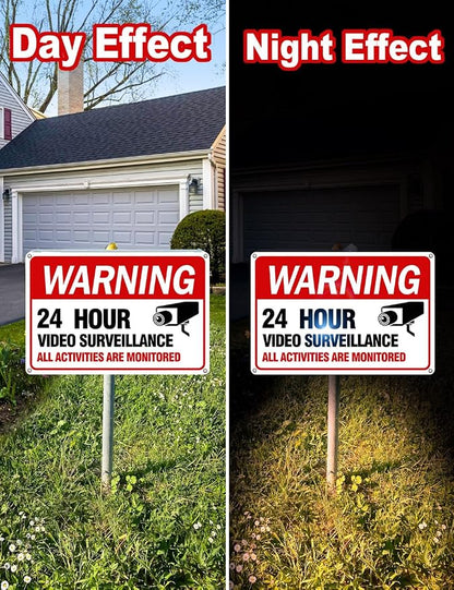 Video Surveillance Sign, Reflective and Waterproof Material 24 Hour - Image 6