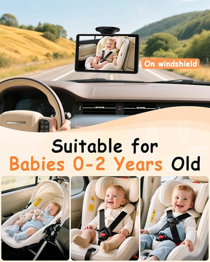 Rohent Baby Car Camera 7.2-Inch Monitor: 1080P HD Rear Facing Infant Backseat - Image 8