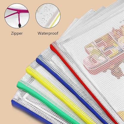 24pcs A4 Mesh Zipper Pouch Bags, Mesh Bags - Image 3