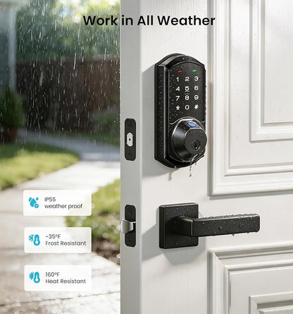 Veise VE07 Fingerprint Smart Door Lock, 7-in-1 Keyless Entry Deadbolt - Image 11